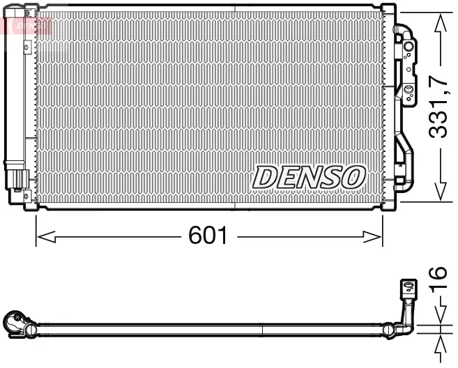 кондензатор, климатизация DENSO               