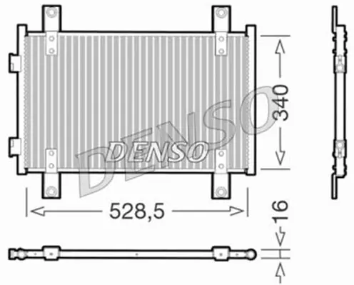кондензатор, климатизация DENSO               