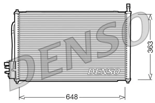 кондензатор, климатизация DENSO               