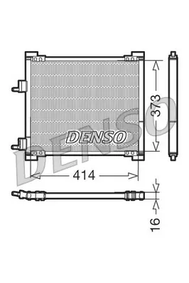 кондензатор, климатизация DENSO               
