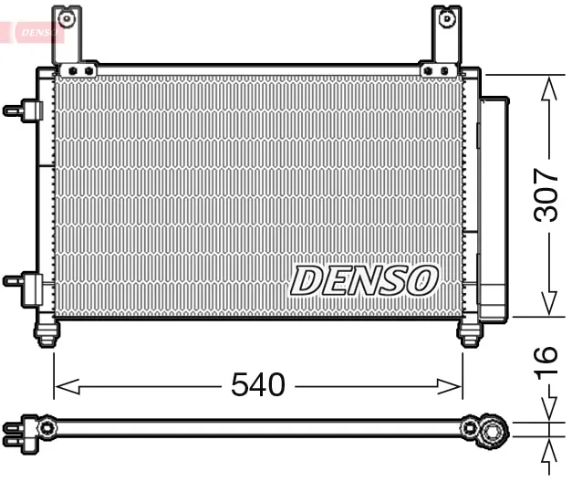 кондензатор, климатизация DENSO               