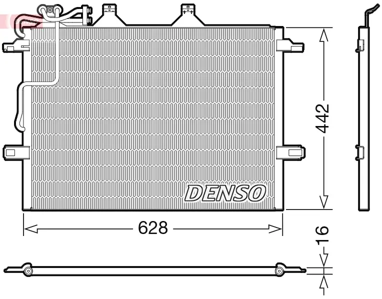 Радиатор климатик за MERCEDES-BENZ CLS (C219) CLS 500 (219.372) DCN17018 DENSO               