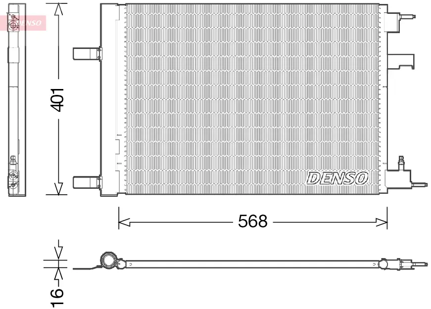 кондензатор, климатизация DENSO               