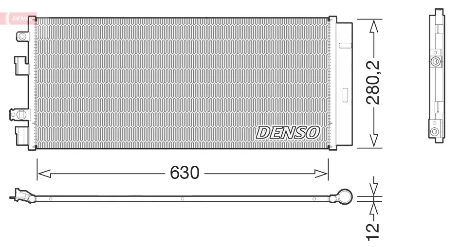 кондензатор, климатизация DENSO               