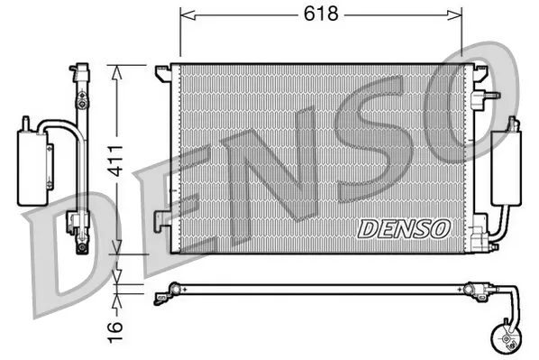 кондензатор, климатизация DENSO               