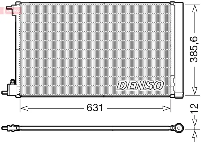 кондензатор, климатизация DENSO               