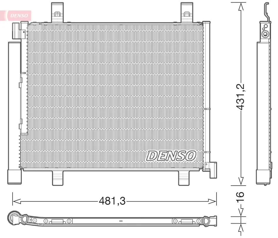 кондензатор, климатизация DENSO               