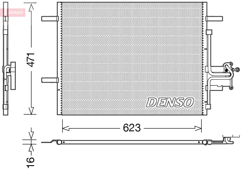 кондензатор, климатизация DENSO               