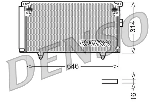 кондензатор, климатизация DENSO               