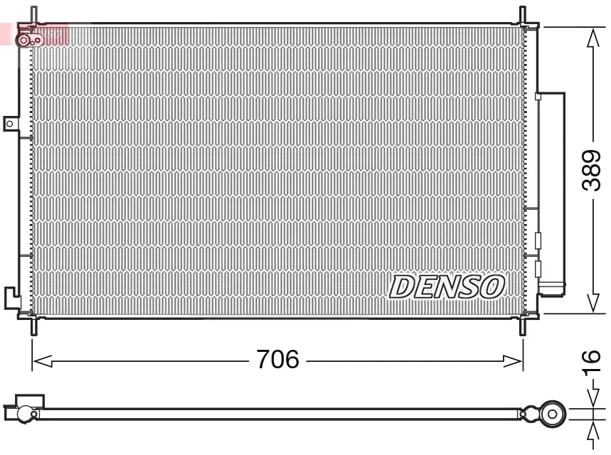 кондензатор, климатизация DENSO               