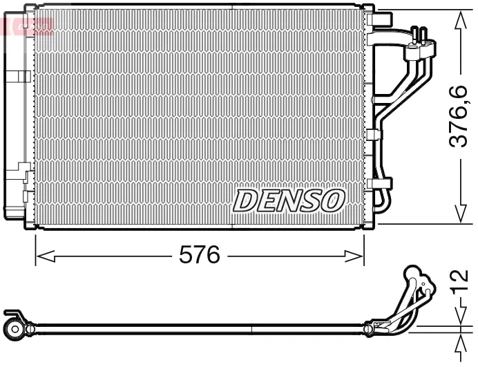 кондензатор, климатизация DENSO                DCN41010