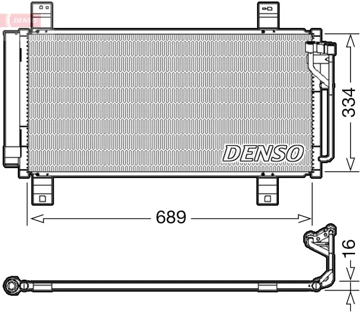 кондензатор, климатизация DENSO               