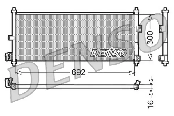 кондензатор, климатизация DENSO               