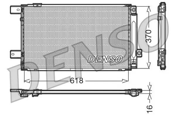 кондензатор, климатизация DENSO               