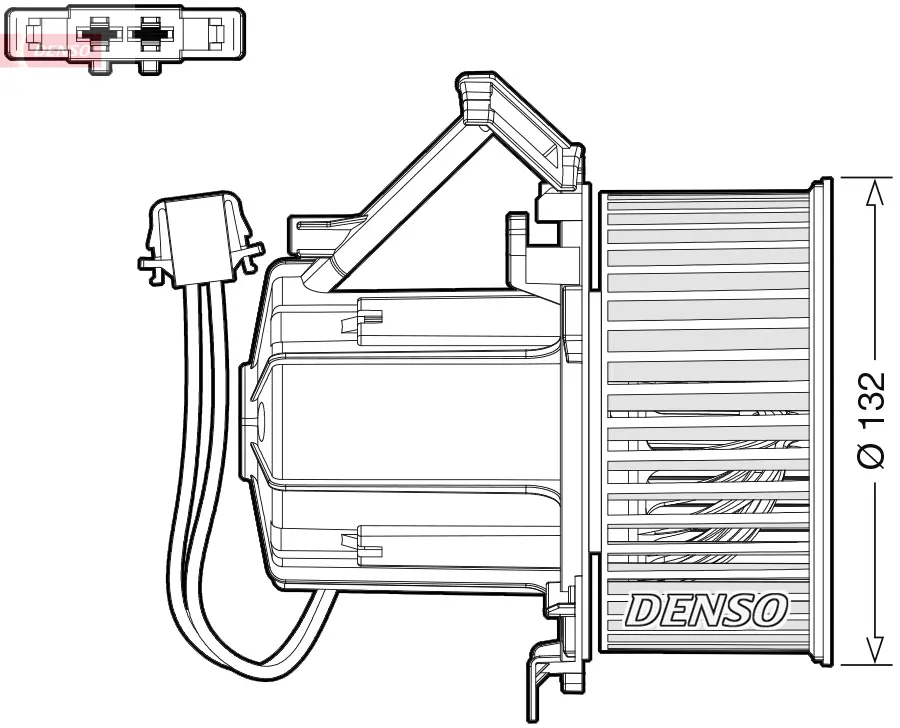 Вентилатор за парно за AUDI A4 Avant (8K5, B8) 2.7 TDI DEA02009 DENSO               