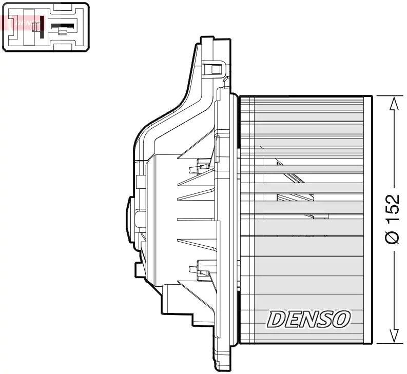 Вентилатор за парно за KIA CEE D Sportswagon 1.4 CVVT DEA41015 DENSO               