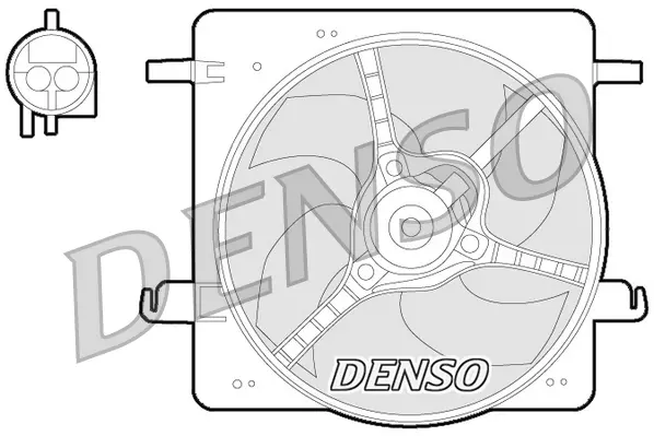 вентилатор, охлаждане на двигателя DENSO               