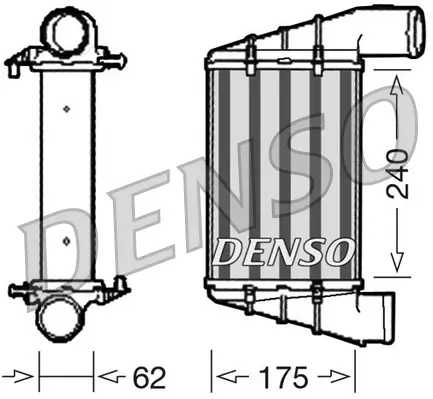 интеркулер (охладител за въздуха на турбината) DENSO               