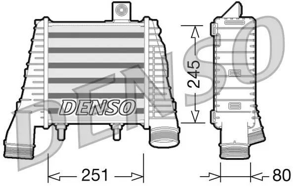 Интеркулер (охладител за въздуха на турбината) DENSO