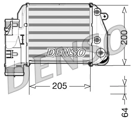 интеркулер (охладител за въздуха на турбината) DENSO               