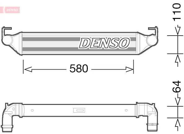 интеркулер (охладител за въздуха на турбината) DENSO               