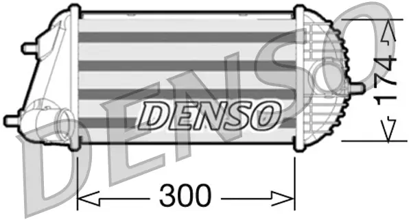 Интеркулер (охладител за въздуха на турбината) DENSO