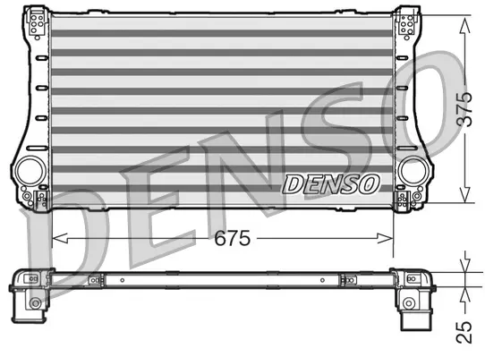 Интеркулер (охладител за въздуха на турбината) DENSO