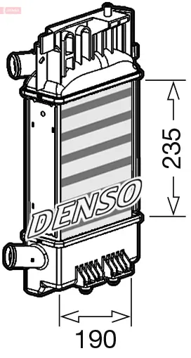 интеркулер (охладител за въздуха на турбината) DENSO               