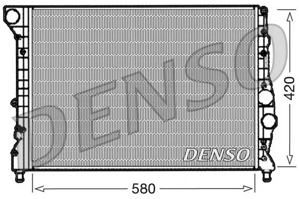 радиатор, охлаждане на двигателя DENSO               