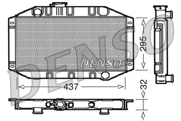 радиатор, охлаждане на двигателя DENSO               