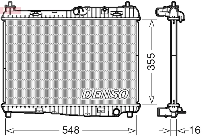 Воден радиатор за FORD FIESTA VI 1.4 LPG DRM10043 DENSO               