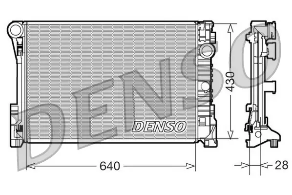 радиатор, охлаждане на двигателя DENSO               