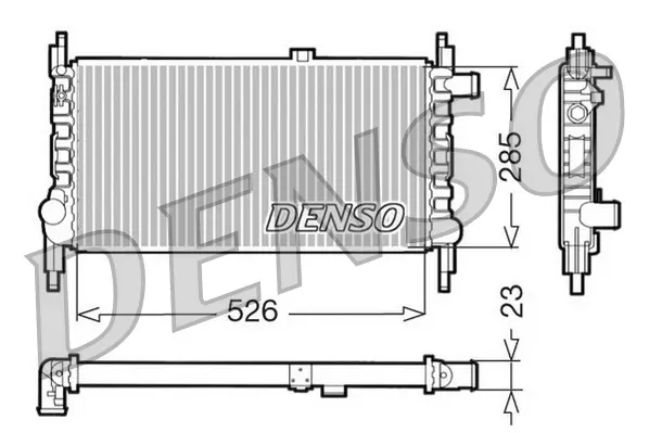 радиатор, охлаждане на двигателя DENSO               