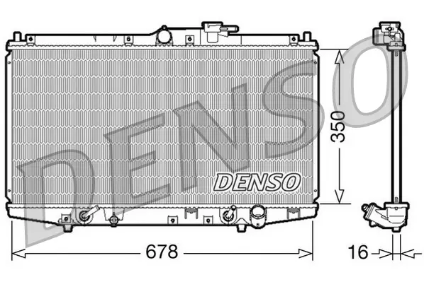 Радиатор, охлаждане на двигателя DENSO