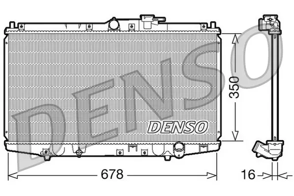 Радиатор, охлаждане на двигателя DENSO