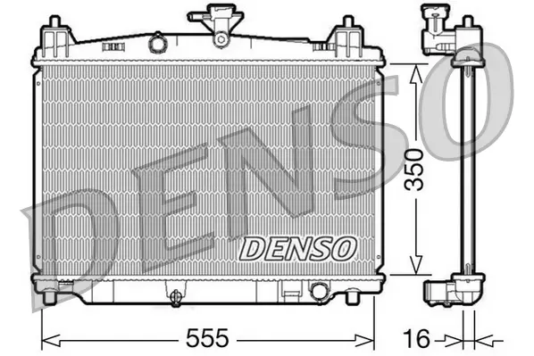 радиатор, охлаждане на двигателя DENSO               