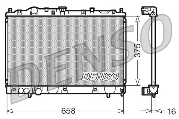 радиатор, охлаждане на двигателя DENSO               