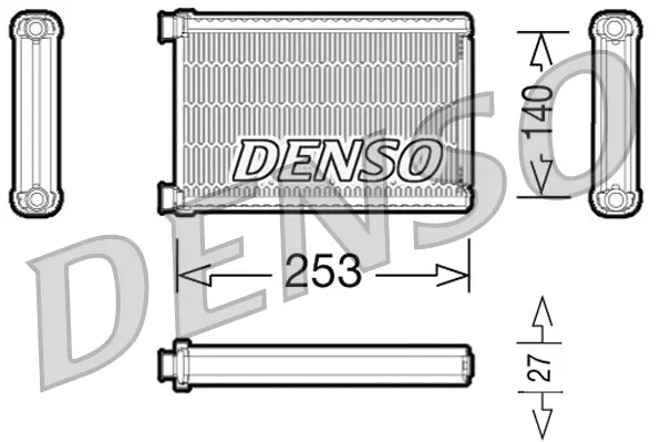 топлообменник, отопление на вътрешното пространство DENSO               