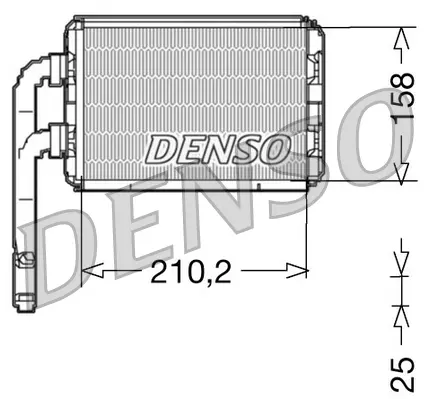 топлообменник, отопление на вътрешното пространство DENSO               