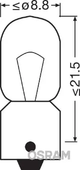 Крушка за фар за CITROEN JUMPER кутия (230L) 2.5 D 4x4 3893 ams-OSRAM           
