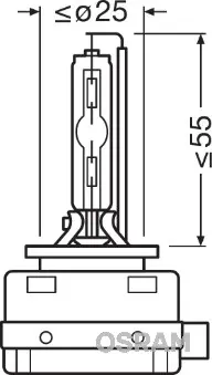 Крушка за фар за MERCEDES-BENZ GLK-CLASS (X204) 220 CDI 4-matic (204.984, 204.997) 66140ULT-HCB ams-OSRAM           