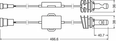 крушка с нагреваема жичка, фар за дълги светлини ams-OSRAM           