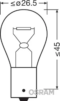 Крушка за мигачи за VOLVO V40 Hatchback (525, 526) T3 7507-02B ams-OSRAM           