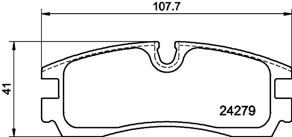 комплект спирачно феродо, дискови спирачки MINTEX              