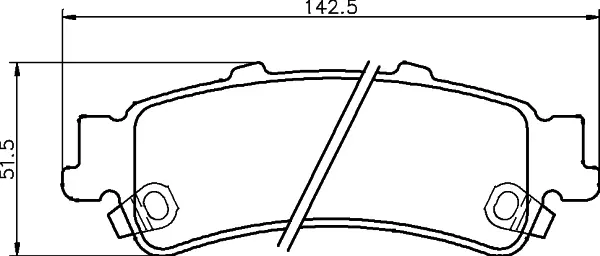 комплект спирачно феродо, дискови спирачки MINTEX              