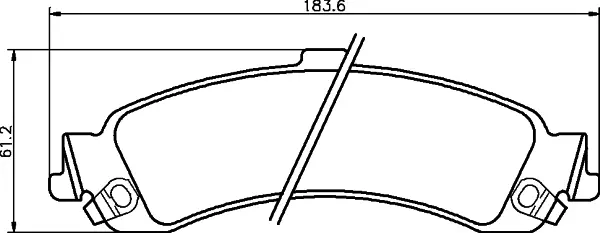 комплект спирачно феродо, дискови спирачки MINTEX              