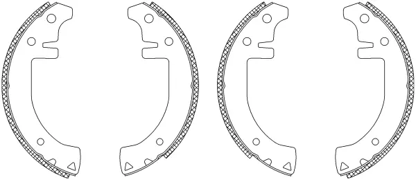 комплект спирачна челюст MINTEX              
