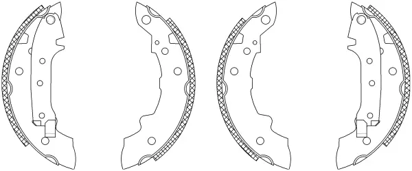 комплект спирачна челюст MINTEX              