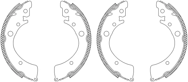 комплект спирачна челюст MINTEX              