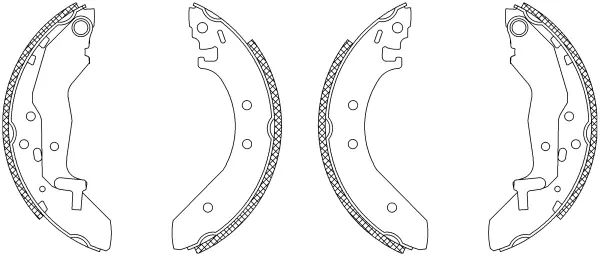 комплект спирачна челюст MINTEX              